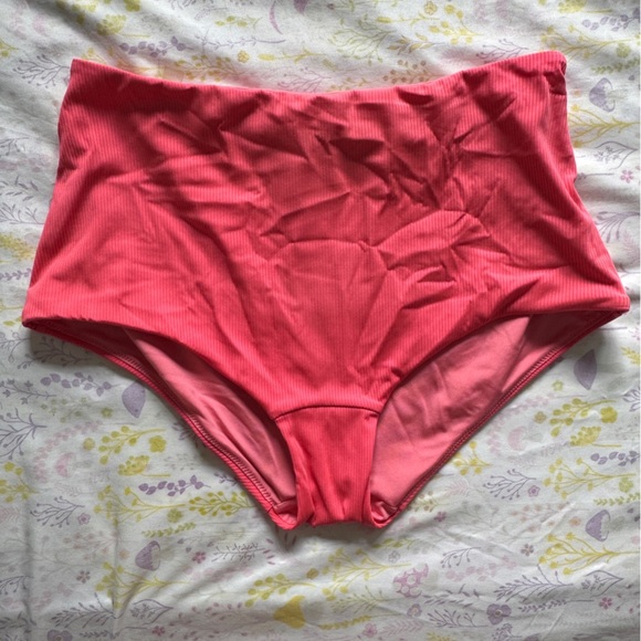 4/$25 good condition coral high waist swim bottom Victoria secret - Picture 1 of 4